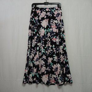 4/$25 Black Floral Maxi Skirt Size Small Jones Studio